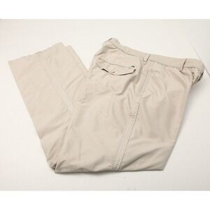 J.Lindeberg Golf Pants Mens 34x34 Actual 32x31 Beige Technical Straight Leg